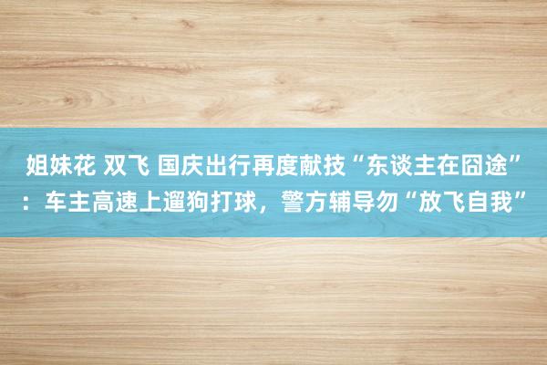 姐妹花 双飞 国庆出行再度献技“东谈主在囧途”：车主高速上遛狗打球，警方辅导勿“放飞自我”