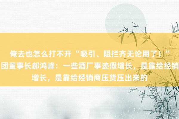 俺去也怎么打不开 “吸引、阻拦齐无论用了！”百亿大商酒仙集团董事长郝鸿峰：一些酒厂事迹假增长，是靠给经销商压货压出来的