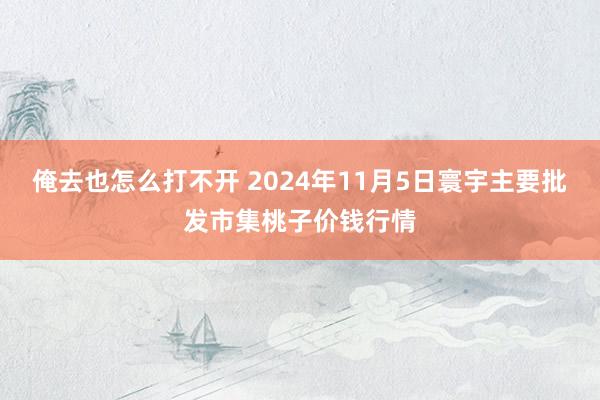 俺去也怎么打不开 2024年11月5日寰宇主要批发市集桃子价钱行情