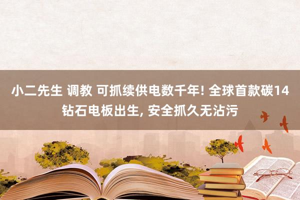 小二先生 调教 可抓续供电数千年! 全球首款碳14钻石电板出生， 安全抓久无沾污