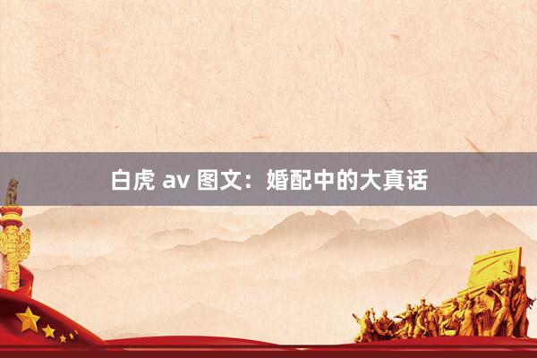 白虎 av 图文：婚配中的大真话